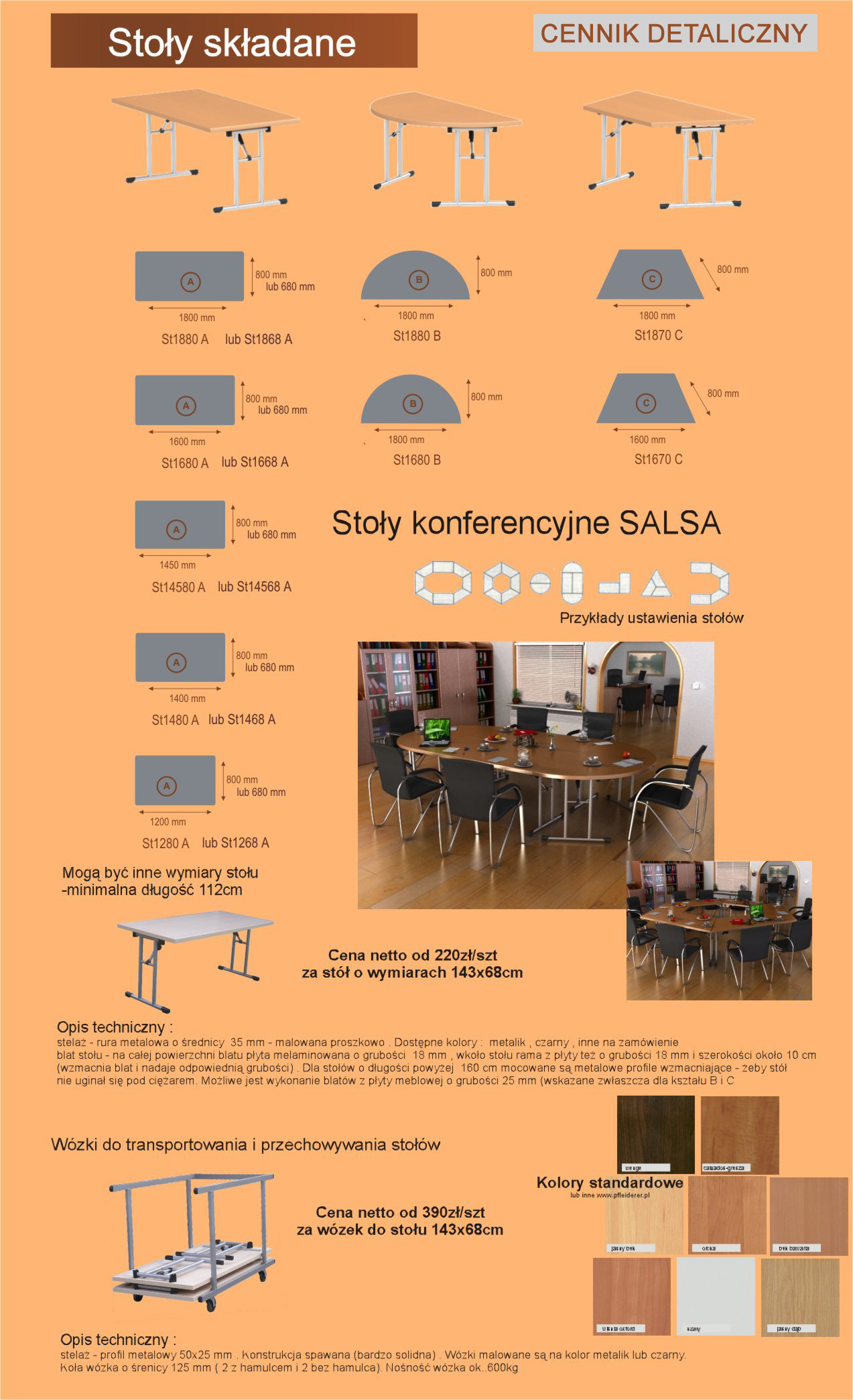Opis i parametry sto��w sk�adanych
