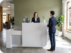 Recepcja z laminatu HPL