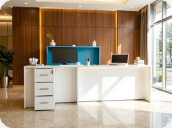 Recepcja z laminatu HPL