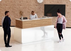 Nowoczesna lada recepcyjna