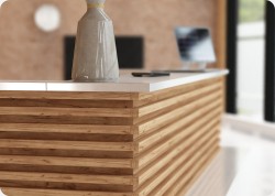 Nowoczesna lada recepcyjna