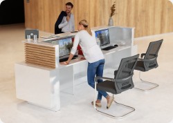 Nowoczesna lada recepcyjna