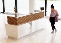 Nowoczesna lada recepcyjna