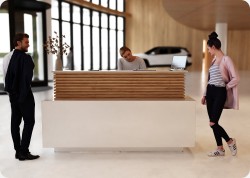 Nowoczesna lada recepcyjna