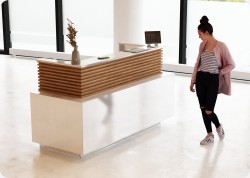 Nowoczesna lada recepcyjna