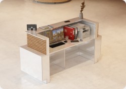 Nowoczesna lada recepcyjna