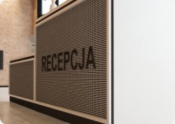 Nowoczesna lada recepcyjna