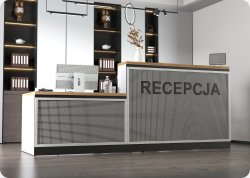 Nowoczesna lada recepcyjna
