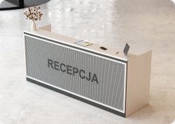Nowoczesna lada recepcyjna