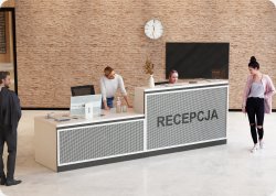 Nowoczesna lada recepcyjna