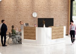 Nowoczesna lada recepcyjna
