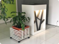 Nowoczesna lada recepcyjna