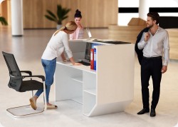 Nowoczesna lada recepcyjna