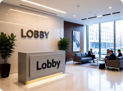 Lada recepcyjna z lamiantu HPL