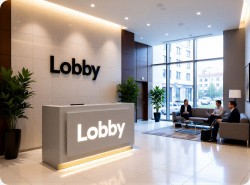 Lada recepcyjna z lamiantu HPL