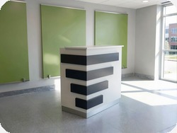 Recepcja z pod�wietleniem LED