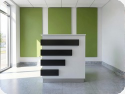 Recepcja z pod�wietleniem LED