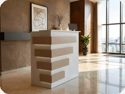 Recepcja z pod�wietleniem LED