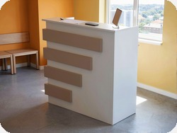 Recepcja z pod�wietleniem LED