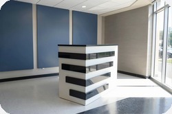 Recepcja z pod�wietleniem LED