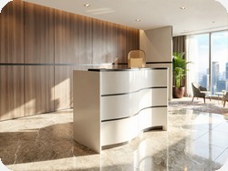Recepcja z laminatu HPL
