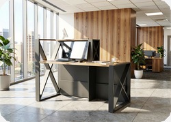 Loft lada recepcyjna