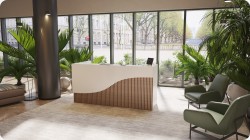 Nowoczesna lada recepcyjna