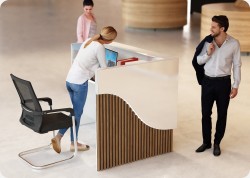 Nowoczesna lada recepcyjna