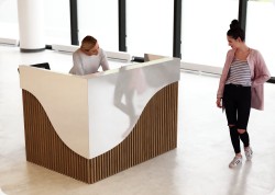 Nowoczesna lada recepcyjna