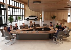 St&oacute;� konferencyjny lambada